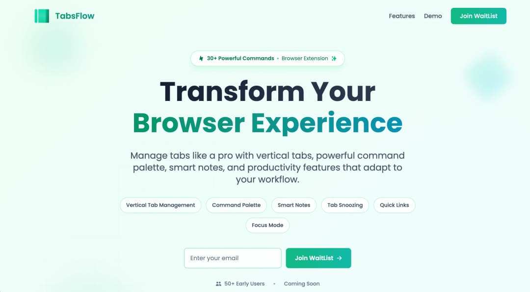 TabsFlow: Transform your browser experience